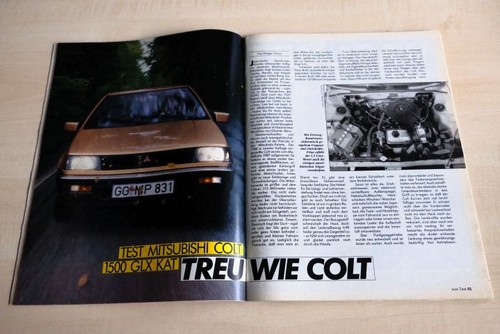 Mot 1987 mitsubishi colt - mot, 08/1987
